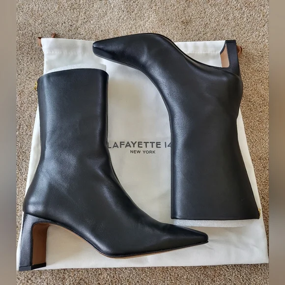 New lafayette 148 anna zipper boots 37 - Picture 9 of 14